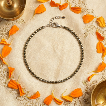 Dhan Akarshan Pyrite Anklet