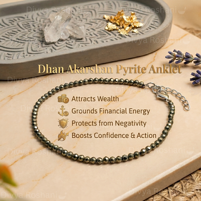 Dhan Akarshan Pyrite Anklet